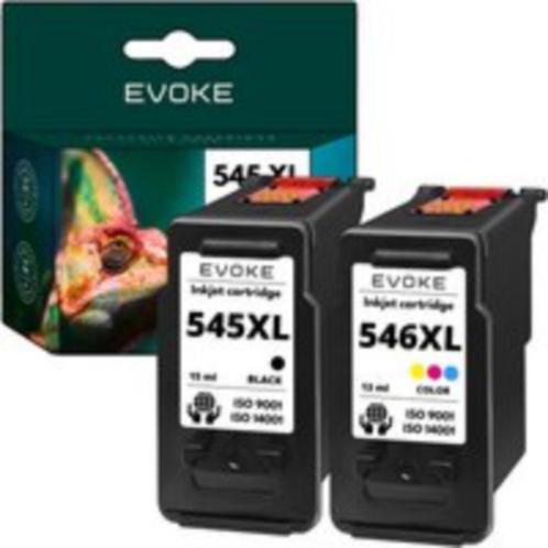 Evoke Printercartridge CANON PG 545 zwart XL + CL 546 kleur, Computers en Software, Printerbenodigdheden, Nieuw, Cartridge, Verzenden