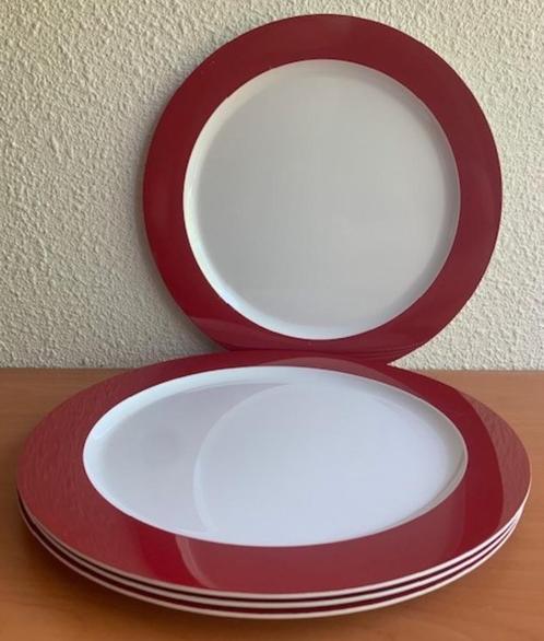 Mepal Rosti Wave: 4 dinerborden in luna-rood, Caravans en Kamperen, Kampeeraccessoires, Zo goed als nieuw, Ophalen of Verzenden