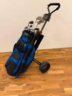 Golfset met 10 delige golfset en golfkar, Sport en Fitness, Golf, Ophalen of Verzenden, Gebruikt, Set, Overige merken