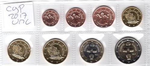 UNC set Cyprus 2017 - 1 cent t/m 2 euro - Transportblister, Postzegels en Munten, Munten | Europa | Euromunten, Setje, Overige waardes