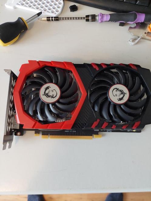 MSI GeForce GTX 1050 Ti GAMING X 4G, Computers en Software, Videokaarten, Zo goed als nieuw, Nvidia, PCI-Express 3.0, GDDR5, HDMI