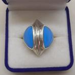 Zilveren modernist ring maat 18.25 nr.1069, 18 tot 19, Verzenden, Zo goed als nieuw, Dame