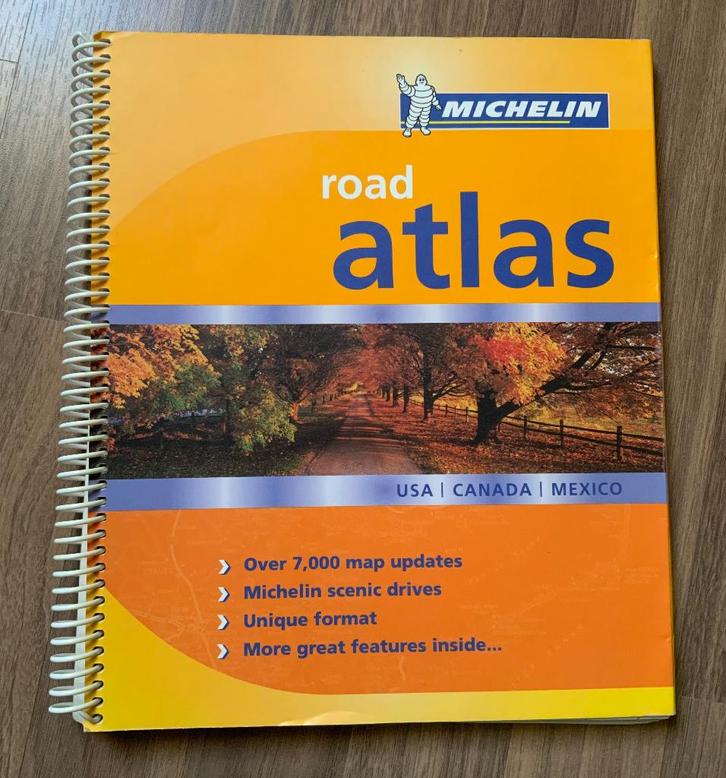 Michelin Wegenatlas / Road Atlas USA, Canada, Mexico 2005, Boeken, Atlassen en Landkaarten, Gelezen, Landkaart, Overige gebieden