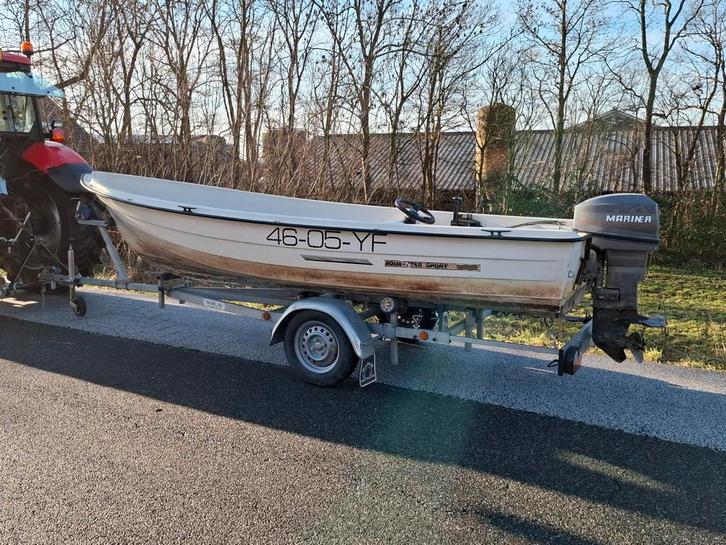 Te koop, console bootje, 25pk, €2450,-, Watersport en Boten, Vis- en Consoleboten, Ophalen