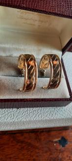Vintage  goldtone.creolen., Ophalen of Verzenden, Zo goed als nieuw, Overige materialen