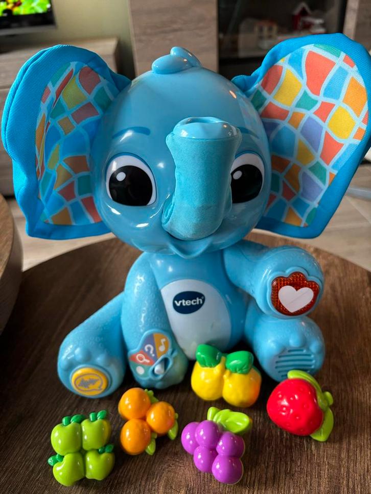 Vtech Baby Olifant met Fruit, Kinderen en Baby's, Speelgoed | Vtech, Zo goed als nieuw, 6 maanden tot 2 jaar, Ophalen