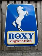 Vintage Roxy Cigarettes emaille Reclamebord, Verzamelen, Ophalen, Reclamebord, Gebruikt, .