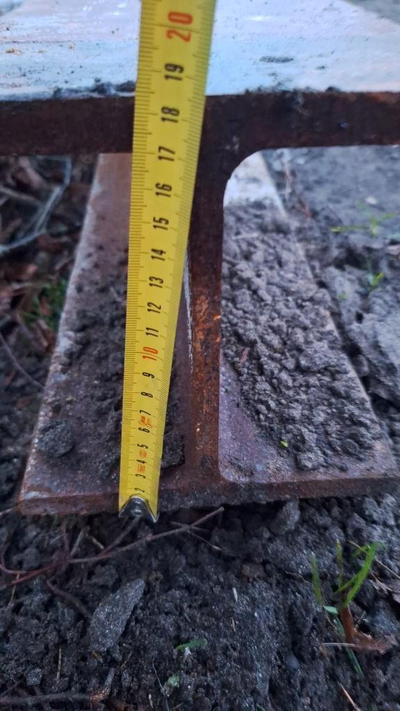 HEB 180 ijzeren balk, Doe-het-zelf en Verbouw, Metalen, Gebruikt, IJzer, Ophalen of Verzenden