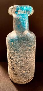 Twee vazen aqua blauw, decoratief!, Huis en Inrichting, Woonaccessoires | Vazen, Ophalen, Blauw, Minder dan 50 cm, Glas