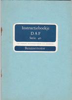 DAF serie 40 vrachtwagen chassis instruktieboek handleiding, Ophalen of Verzenden, Zo goed als nieuw, Vrachtwagen