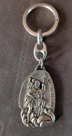 Zilverkleurige Sleutelhanger beschermheilige St.Christoffel, Ophalen of Verzenden, Gebruikt