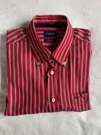 McGregor overhemd rood streep maat XL zgan!, Zo goed als nieuw, Halswijdte 43/44 (XL), Rood, Verzenden