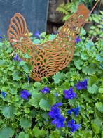 Metalen tuinstekers kip en haan., Tuin en Terras, Ophalen of Verzenden, Nieuw