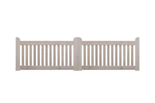 Eiken Toegangspoort IP03 | 4.00m totaal, Tuin en Terras, Tuinpoorten, Nieuw, Draaipoort, Hout, 100 tot 150 cm, 200 cm of meer