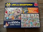 Jan van Haasteren 2 x 1000, Hobby en Vrije tijd, Denksport en Puzzels, Ophalen, 500 t/m 1500 stukjes, Zo goed als nieuw, Legpuzzel