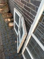 Antieke Deur & Glas in Lood Ramen, Doe-het-zelf en Verbouw, Glas en Ramen, Gevelraam of Ruit, Gebruikt, Glas in lood, 80 tot 120 cm