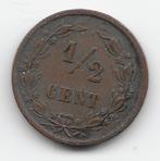 Nederland ½ cent 1894 KM# 109, Postzegels en Munten, Munten | Nederland, Verzenden, Koningin Wilhelmina, Overige waardes, Losse munt