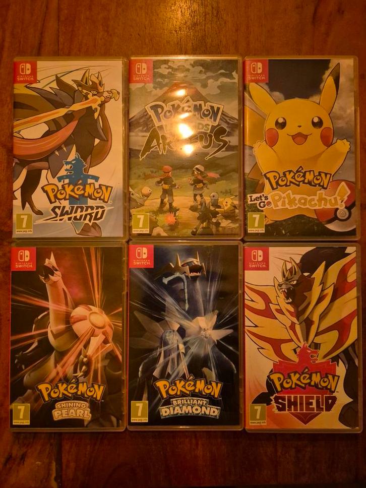 6 Pokémon Switch Games - Nederlands!, Spelcomputers en Games, Games | Nintendo Switch, Zo goed als nieuw, Role Playing Game (Rpg)