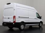 Ford Transit 2.0TDCi 130PK L3H3 | Airco | Cruise | Camera |, Auto's, Bestelauto's, Stof, Gebruikt, Zwart, Wit