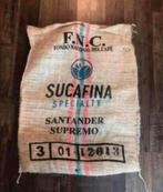 Jute zak van koffiemerk uit colombia - Sucafina, Hobby en Vrije tijd, Stoffen en Lappen, Ophalen of Verzenden