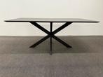 Rechthoekige eettafel HPL grijs steen 180x90, Zo goed als nieuw, 150 tot 200 cm, Rechthoekig, Info@betaalbaar-design.nl