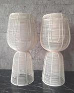👌Creme metalen windlicht kandelaars 42cm | light en living, Huis en Inrichting, 25 tot 50 cm, Nieuw, Ophalen of Verzenden, X