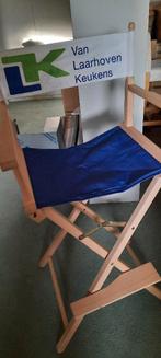 klapstoel hoog inklapbaar, Huis en Inrichting, Stoelen, Ophalen, Blauw, Nieuw, Eén