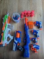 Nerf geweren pistolen met pijltjes + shotgun + automatisch, Ophalen of Verzenden, Gebruikt