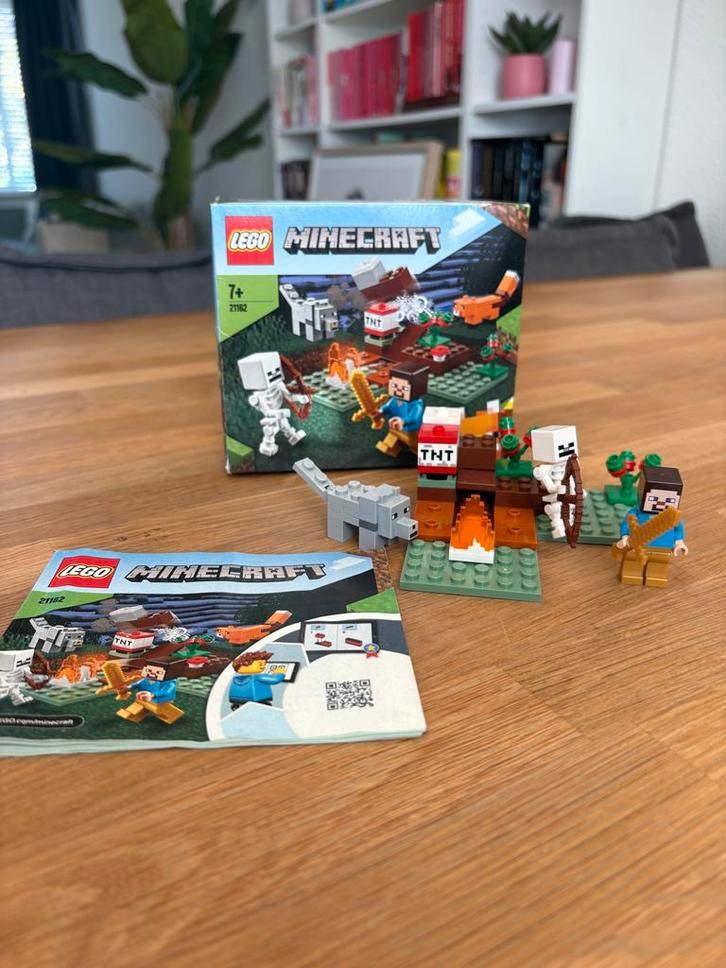 LEGO Minecraft De Verlaten Mijn 21162, Kinderen en Baby's, Speelgoed | Duplo en Lego, Zo goed als nieuw, Lego, Complete set, Ophalen of Verzenden