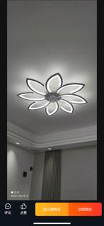 Mooie ventilator plafonier Led lampje, Ophalen of Verzenden, Zo goed als nieuw, Minder dan 50 cm