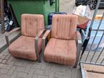 Vintage Fauteuils - Set van 2, Huis en Inrichting, Fauteuils, Stoel, Minder dan 75 cm, Vintage, Ophalen of Verzenden