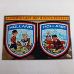 Leuke ansichtkaart met twee stickers.   Holland., Ophalen of Verzenden, Zo goed als nieuw