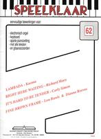 SPEELKLAAR 62, Muziek en Instrumenten, Bladmuziek, Orgel, Gebruikt, Ophalen of Verzenden, Artiest of Componist