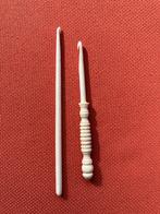 Te koop: Antieke haakpennen van ivoor/been 19e eeuws., Ophalen of Verzenden