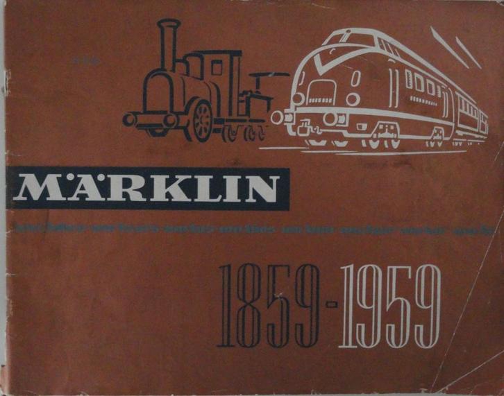 Märklin Jubileum Catalogus 1859-1959, Hobby en Vrije tijd, Modeltreinen | H0, Zo goed als nieuw, Boek, Tijdschrift of Catalogus