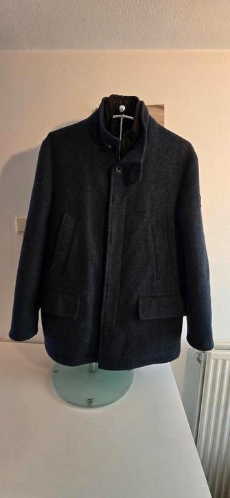Pierre Cardin paris heren wollen jas zgan 52, Kleding | Heren, Jassen | Winter, Zo goed als nieuw, Maat 52/54 (L), Blauw, Ophalen of Verzenden