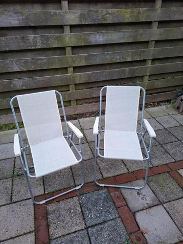 Klapstoel 2x vouwstoel camping vissen mancave beschikbaar voor biedingen