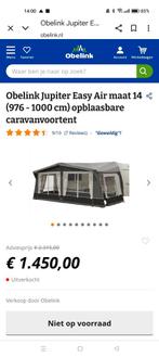 Opblaasbare voortent Obelink voor een hobby 540, Caravans en Kamperen, Tenten, Ophalen of Verzenden, Zo goed als nieuw, Tot en met 4