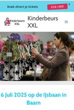 Kraam 4 meter kinderbeursxxl Baarn te huur, Twee personen