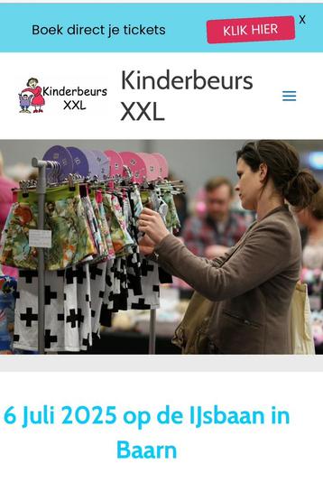 Kraam 4 meter kinderbeursxxl Baarn te huur beschikbaar voor biedingen