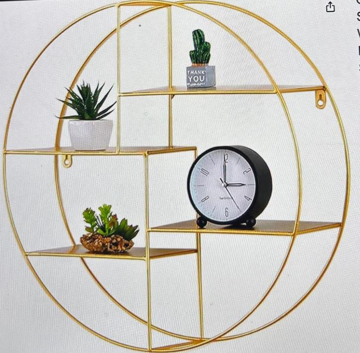 Gold Wandrekken (boekenplank), Huis en Inrichting, Woonaccessoires | Wandplanken en Boekenplanken, Zo goed als nieuw, Ophalen