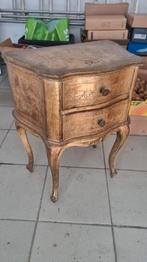 Mooi gouden nachtkastje, Huis en Inrichting, Woonaccessoires | Zuilen en Pilaren, Ophalen, Gebruikt