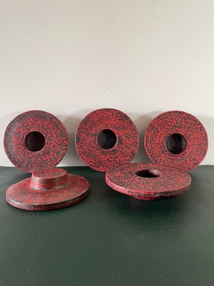 Jelle Quint Keramiek NL | vintage kaarsenhouders | 1975-1985, Antiek en Kunst, Antiek | Keramiek en Aardewerk, Ophalen of Verzenden