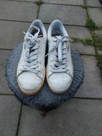Vintage Puma Basket Sneakers/Schoenen (Maat 40,5), Puma, Wit, Ophalen of Verzenden, Sneakers of Gympen