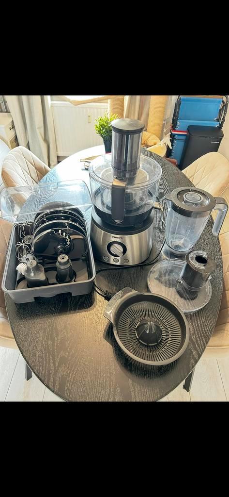 Philips HR7778 Keukenmachine Set - Zonder Kom, Witgoed en Apparatuur, Keukenmixers, Gebruikt, 2 tot 3 liter, 3 snelheden of meer