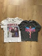 2 x t shirts Nirvana mt xs, Ophalen of Verzenden, Zo goed als nieuw, Maat 34 (XS) of kleiner, Korte mouw