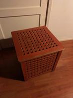 Gebeitste opberger kubus, opbergbak, opbergkist hout; Ikea, 50 tot 100 cm, 50 tot 75 cm, Ophalen of Verzenden, Zo goed als nieuw