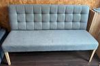 Grijze bank bij eettafel, Huis en Inrichting, Ophalen, Hout, Gebruikt, Minder dan 75 cm