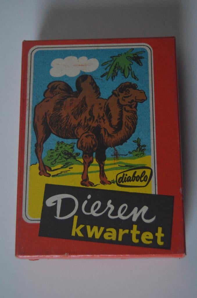 Vintage dierenkwartet Diabolo, Verzamelen, Ophalen, Gebruikt, Kwartet(ten)