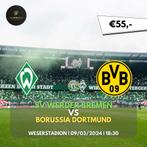 Kaarten Werder Bremen - Borussia Dortmund, Tickets en Kaartjes, Sport | Voetbal, Maart, Twee personen